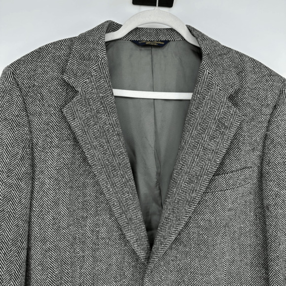 Vintage Brooks Brothers Plaid Camelhair Sport Coat Size 43L Made in USA - Picture 2 of 12